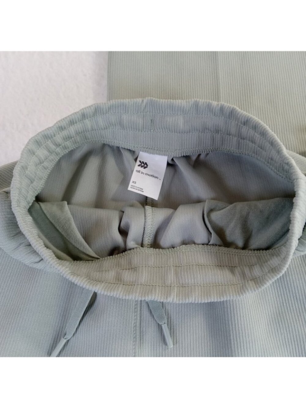 All in Motion Women's XS Airy Sleek Ribbed Wide Leg Pants Sage Green NWT - Picture 8 of 14